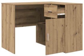 vidaXL Γωνιακό Γραφείο Δρυς 102x88x75 εκ Επεξεργασμένο Ξύλο