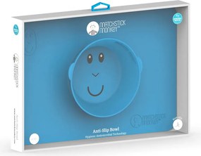 Δίσκος Εκπαίδευσης Φαγητού Matchstick Monkey Anti-Slip Bowl Blue