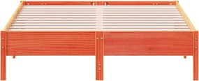 vidaXL Σκελετός Κρεβ. Χωρίς Στρώμα Καφέ Κεριού 120x200 εκ Μασίφ Πεύκο