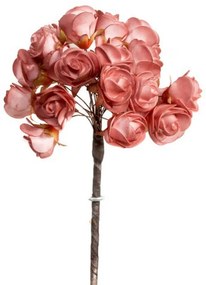 Artekko Roses Bouquet Μπουκέτο με Τεχνητά Τριαντάφυλλα Λάτεξ Σομόν (5x5x20)cm