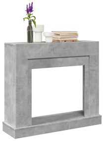 vidaXL Πλαίσιο Τζακιού Γκρι Σκυρ. 100x30x87,5 εκ. από Επεξ. Ξύλο