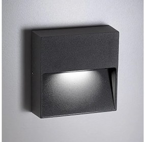 Απλίκα Φωτιστικό Τοίχου LED 4,5W IP54 3000K Bottom Zafferano-LD0231G3-Γκρι LD0231G3