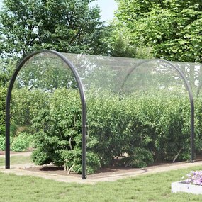 vidaXL Σαφής μουσαμάς με οπές 5x12 m PVC