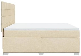 ΚΡΕΒΑΤΙ BOXSPRING ΜΕ ΣΤΡΩΜΑ ΚΡΕΜ 180X200 ΕΚ. ΥΦΑΣΜΑΤΙΝΟ 3292872