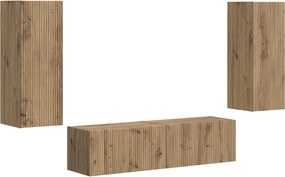 vidaXL Σετ επίπλου τηλεόρασης 2 pcs Artisan Oak Επεξεργασμένο ξύλο
