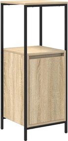 vidaXL Ντουλάπι μπάνιου με ράφια Sonoma δρυς 36x35x95 εκ.