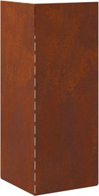vidaXL Φράκτης σαλιγκαριών 4 pcs Σκ rusty 10 x 10 x 25 εκ