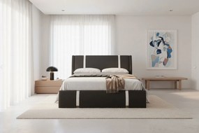 Επενδυμένο κρεβάτι Aelina-Mauro