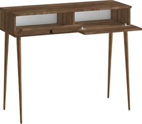 Κονσόλα Alis Megapap χρώμα καρυδί 110x29x88εκ.