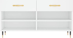 vidaXL Παπουτσοθήκη Λευκή 102 x 35 x 55 εκ. από Επεξεργασμένο Ξύλο