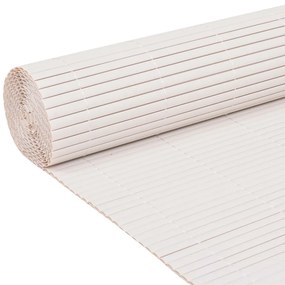 vidaXL Περίφραξη Κήπου Διπλής Όψης Λευκή 110 x 300 εκ.