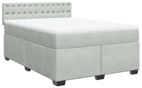 ΚΡΕΒΑΤΙ BOXSPRING ΜΕ ΣΤΡΩΜΑ ΑΝΟΙΧΤΟ ΓΚΡΙ 160X200 ΕΚ. ΒΕΛΟΥΔΙΝΟ 3286366