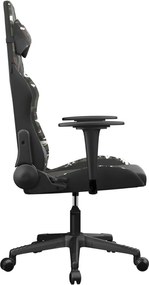 vidaXL Καρέκλα Gaming Μαύρο/Παραλλαγή από Συνθετικό Δέρμα