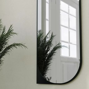 Stewehome Καθρέφτης με μαύρο πλαίσιο 52x152x152 cm
