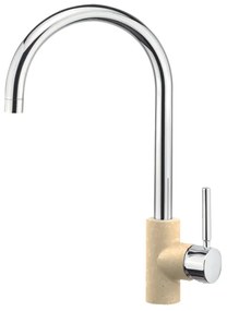 Sanitec Doppio Ψηλή Μπαταρία Κουζίνας Granite Cappucino