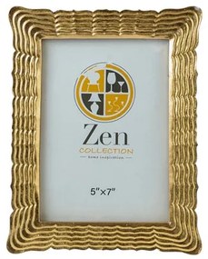 Κορνίζα Polyester Ασημί Με Γραμμές 13x18εκ. Zen Collection 25.12.51482