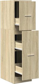 vidaXL Συρταριέρα Γενικής Χρήσης Sonoma Δρυς 30x41x118 εκ Επεξ. Ξύλο