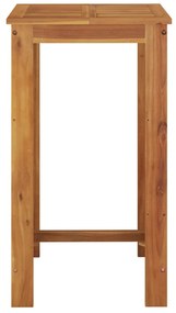 vidaXL Τραπέζι Μπαρ Κήπου 60 x 60 x 105 εκ. από Μασίφ Ξύλο Ακακίας