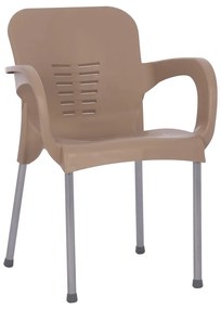 Καρέκλα Κήπου ArteLibre Eco Cappuccino Ανακυκλωμένο PP 60x50x80xcm - ART-14720015