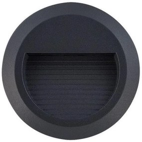 Απλίκα Φωτιστικό Τοίχου Μαύρο Sidewalk Round Led 8147 Nowodvorski-8147-Μαύρο 8147
