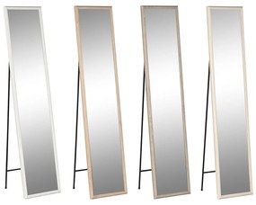 Μόνιμος καθρέφτης Home ESPRIT Λευκό Καφέ Μπεζ Γκρι 34 x 3 x 155 cm (4 Μονάδες)