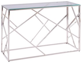 Κονσόλα JANA με Γυαλί και Βάση χρωμίου 120x40x78Υ εκ. 120x40x78 εκ.