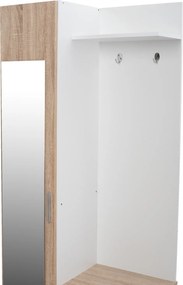 ΕΠΙΠΛΟ ΕΙΣΟΔΟΥ ΜΕ ΚΑΘΡΕΠΤΗ JANICE HM2264 SONAMA ΛΕΥΚΟ 70x37x181 εκ.
