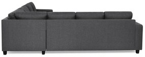 Γωνιακός Καναπές Scandinavian Choice C168, Ανοιχτό γκρι, Μαύρο, 284x284x80cm, Πόδια: Πλαστική ύλη | Epipla1.gr