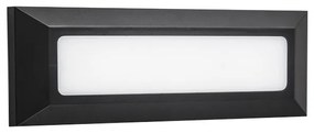 Απλίκα Φωτιστικό Τοίχου LED 3W 3000K IP65 23x8 Spotlight-7789-Μαύρο 7789
