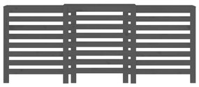 vidaXL Κάλυμμα Καλοριφέρ Γκρι 210x21x85 εκ. από Μασίφ Ξύλο Πεύκου