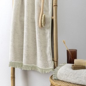 Πετσέτα Προσώπου (50x90) Palamaiki Towels Iggy 600gsm Εκρού,Πράσινο