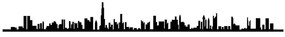 Διακοσμητικό Τοίχου Dubai Skyline 575TNL1103 120x13cm Black Wallity Μέταλλο
