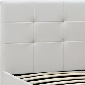 Κρεβάτι Sissy Megapap από τεχνόδερμα χρώμα λευκό 160x200εκ.