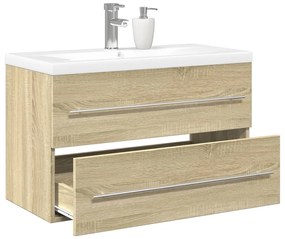 vidaXL Σετ Επίπλων Μπάνιου 2 Τεμαχίων Sonoma Δρυς Επεξεργασμένο Ξύλο