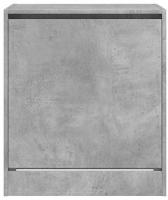 Παπουτσοθήκη Γκρι Σκυροδέματος 60x42x69 εκ. Επεξεργασμένο Ξύλο - Γκρι