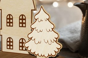 Σετ των 3 Intra απο ξύλο plywood 3mm-4mm πάχος Χριστουγεννιάτικο σταντ Ξύλινη Διακόσμηση Δίασταση 2x2 cm INTRAFABR-108342109