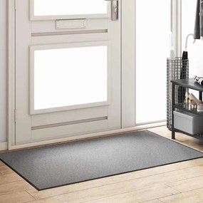 vidaXL Χαλάκι Εξώπορτας Άλλο Γκρι και Μαύρο 90 x 150 cm