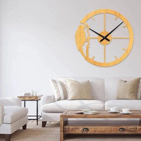 Ρολόι τοίχου  εσωτερικού χώρου ξύλινο clock4 - Clock4-Άχρωμο, 0,60cmx0,60cm