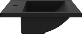 vidaXL Νιπτήρας Μαύρος 600 x 450 x 120 χιλ. Γρανιτένιος