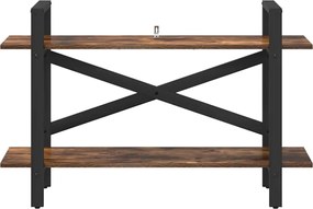 vidaXL Ράφι Βιβλίων Καπνιστό Δρύς 100 x 33,5 x 64 εκ