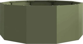 vidaXL Γλάστρα Ελιά Πράσινη 90 x 90 x 35 εκ Ατσάλι