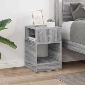 vidaXL End Table Γκρίζο Σονομα 30,5 x 30 x 45 εκ Επεξεργασμένο ξύλο