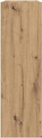 vidaXL Ντουλάπι βιβλίου/Σιδερένιο ντουλάπι Artisan Oak 66x30x98 cm