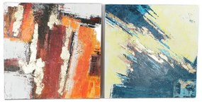 Καμβάς DKD Home Decor Τζίντζερ Καμβάς 99,5 x 3,5 x 99,5 cm