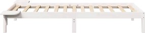 vidaXL Σκελετός Κρεβατιού Λευκό 90 x 190 cm Στερεά ξυλεία πεύκου