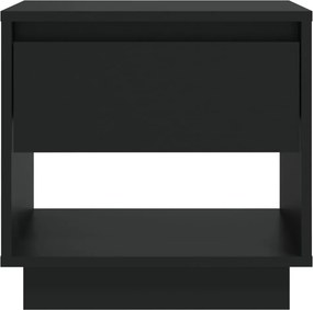 vidaXL Κομοδίνο Μαύρο 45 x 34 x 44 εκ. από Μοριοσανίδα