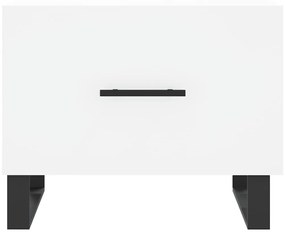 Τραπεζάκια Σαλονιού 2 τεμ. Λευκά 50x50x40 εκ Επεξεργασμένο Ξύλο - Λευκό