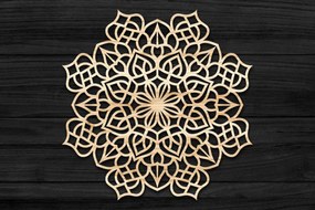 Intra απο ξύλο plywood 3mm-4mm πάχος Τρισδιάστατη Mandala Δίασταση 30x30 cm INTRAFABR-69577760