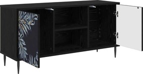 vidaXL Ντουλάπι TV DOKKUM 102 x 33 x 51 εκ Μαύρη Δρυς