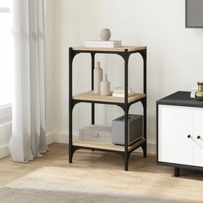 vidaXL Βιβλιοθήκη Sonoma Δρυς 40x33x70,5 εκ. Επεξεργ. Ξύλο &amp; Ατσάλι